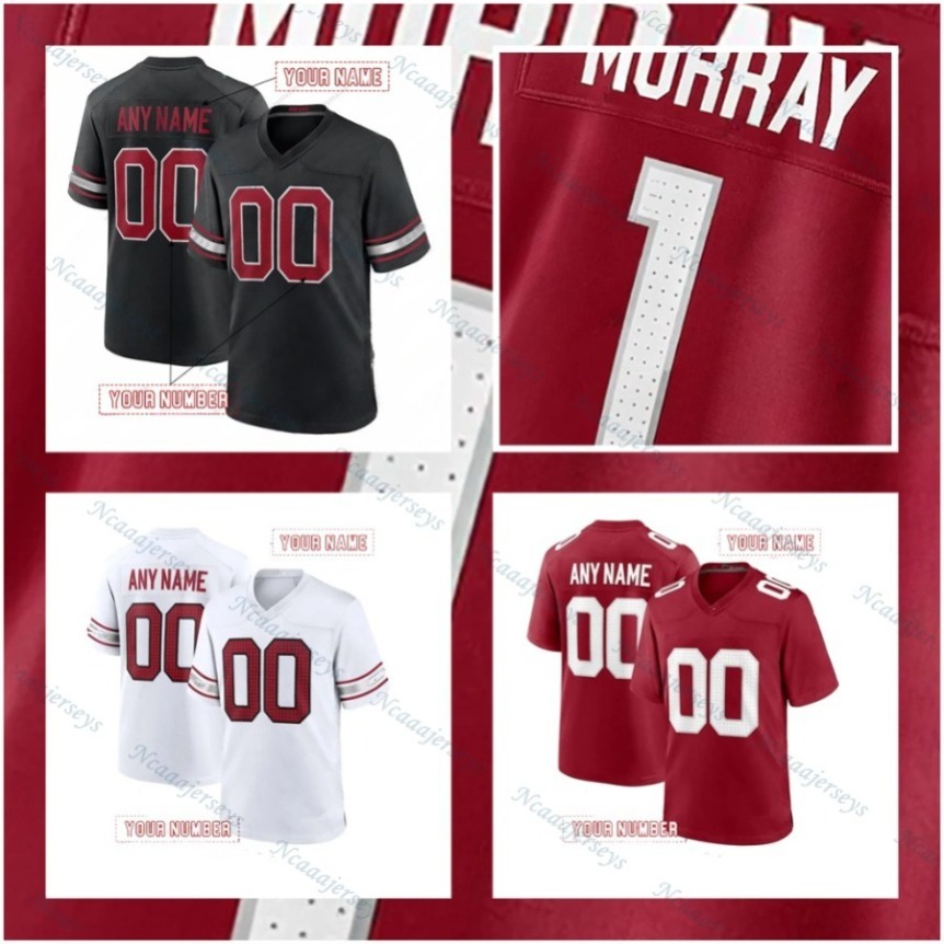 Personalized 2025 Kyler Murray 1 Marvin Harrison Jr. 18 Trey McBride 85 Budda Baker 3 Football Jerseys Any Number Name For Men Women Youth113