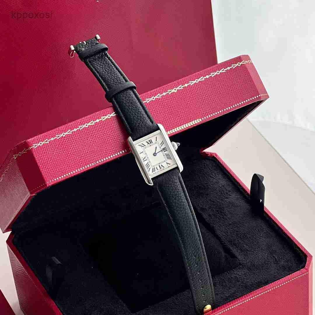 Top quality tank watch womens watch super clone watches watch women tank quartz movement fashion classics leather straps sapphire glass watches with box H5Q2