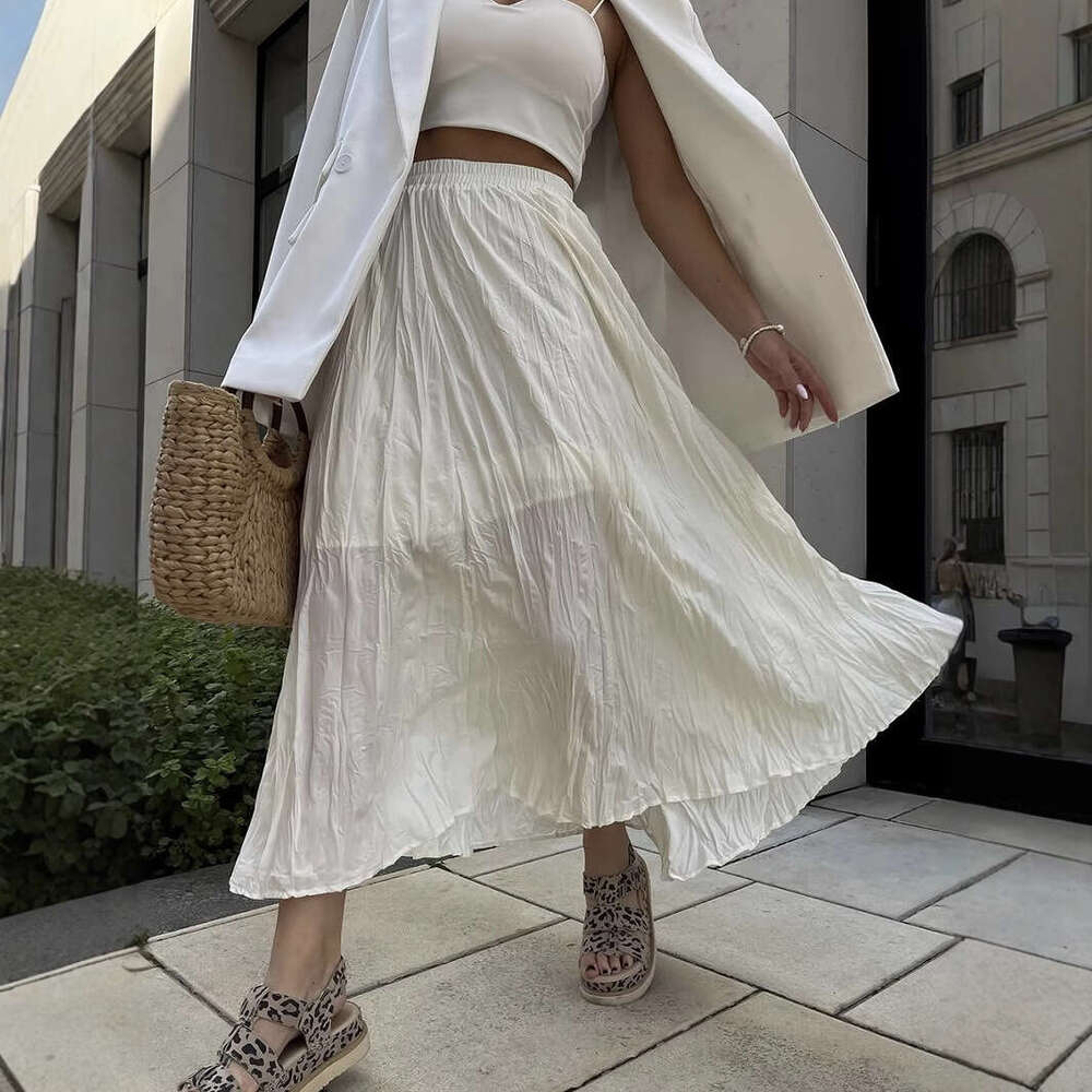 Spring And Autumn New Pleated Skirt Soft Versatile Ins Style B5 b7