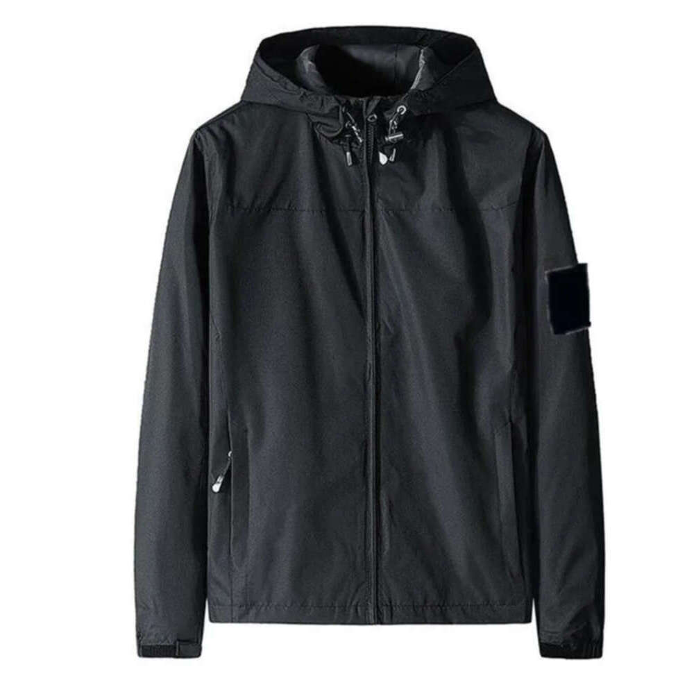 Designer Stone Jacket Fashion Topstoney Winter Warm Windproof Parka Islandaly With Badge Casual Streetwear Military Green Stones Outerwear Outdoor Coat 5De