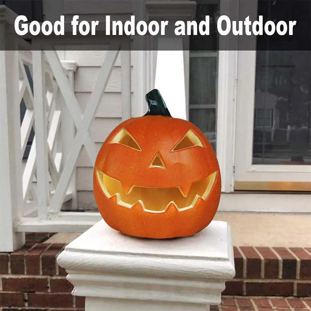 Halloween LED Pumpkin Lantern Decor Pumpkin Lamp Battery Operated Glowing Pumpkin Decor Jack O Lantern for Halloween Decorations XJ250804