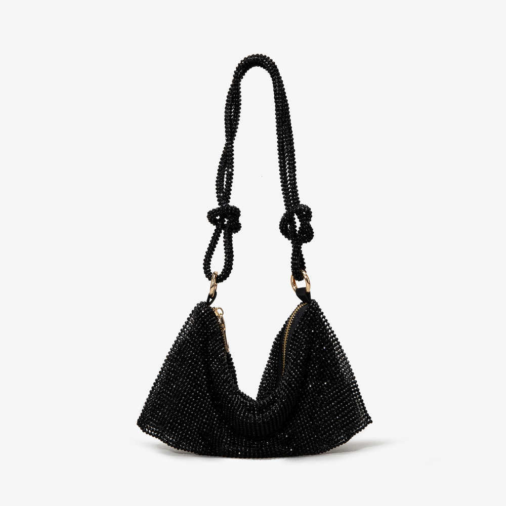 designer bag Shiny bag, handmade diamond inlaid bag, metal sequin, diamond filled bag, dumpling bag, underarm bag, high sense