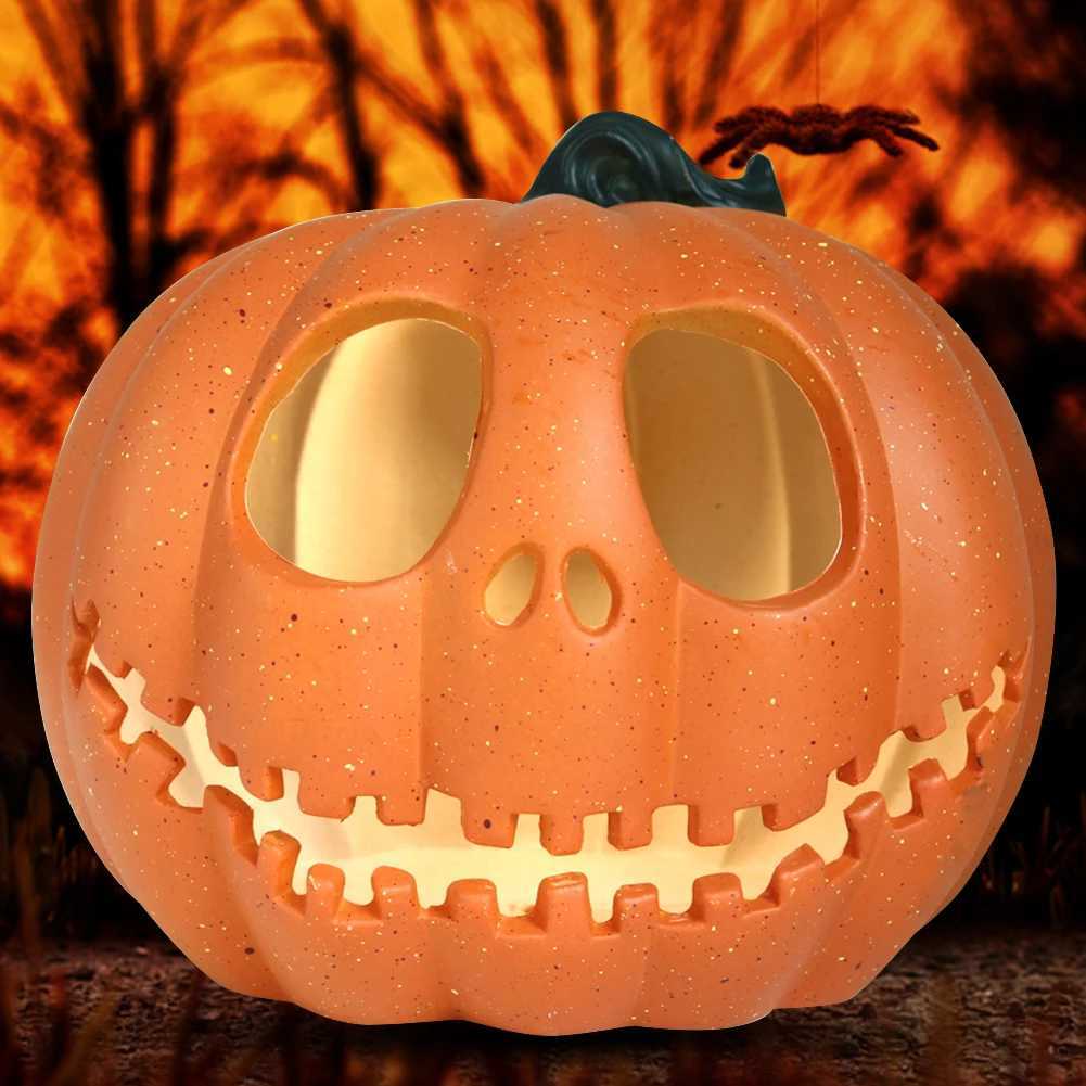 Halloween Ghost Face Pumpkin Light Warm Light LED Pumpkin Light Large Ghost Festival Glowing Lantern Garden Party Decoration XJ250804