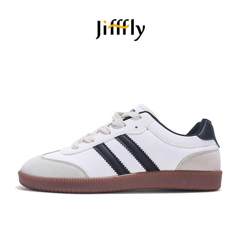 Jifffly sier German training shoes for men and women with thick soles for summer 2025, new retro classic versatile student sports