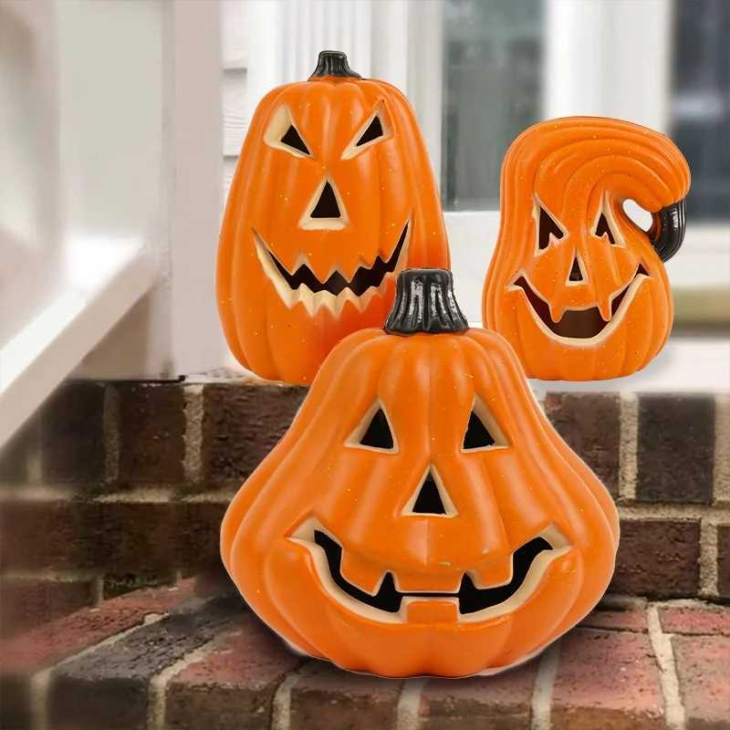 Halloween LED Plastic Pumpkin Lantern Pumpkin Lantern Toy Suitable for Party Supplies Party Decoration Prop XJ250804