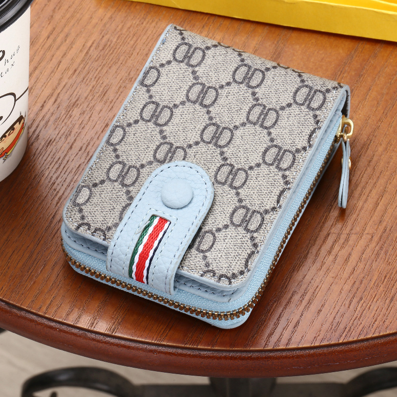 Free Shipping Designer Luxury European Style Card Holder Exquisite High-end Driver's License Leather Case Large Capacity Wallet Zipper Coin Bag