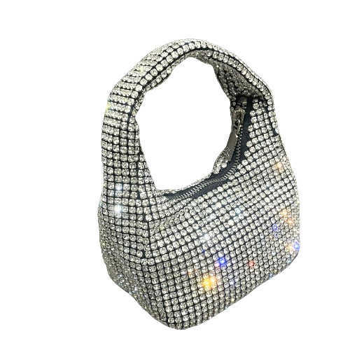 designer bag 2025 New Product AW Full Diamond Shiny Handbag Inlaid Diamond Evening Bag Small Square Bag Versatile Bag