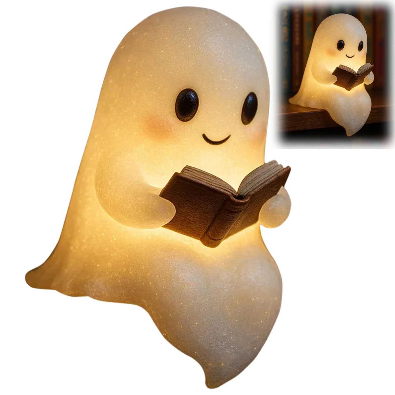 ute Ghost Reading Book Lamp Halloween Ghost Night Light LED Night Light for Readers Book Lovers XJ250804