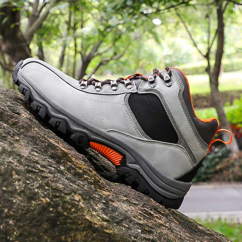 Autumn Outdoor Hiking for Men High-top Trekking Travel Large Size Casual Sports Men's Shoes ddmysaturn