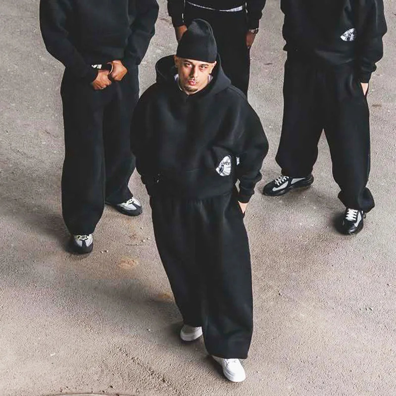 2025 Autumn Winter Hoodie Fashion Street Style Versatile Personalized Embroidery Hoodie Couples Style 250801