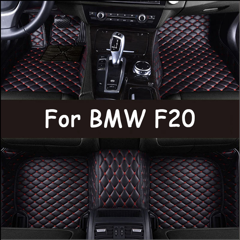 Artificial Leather Custom Car Floor Mats for BMW F20 1 Series 4 Door 2011 to 2019 Year Interior Details Car Accessories Carpet