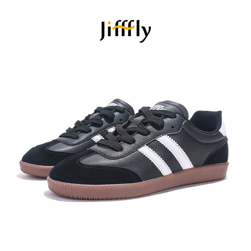 Jifffly sier German training shoes for men and women with thick soles for summer 2025, new retro classic versatile student sports