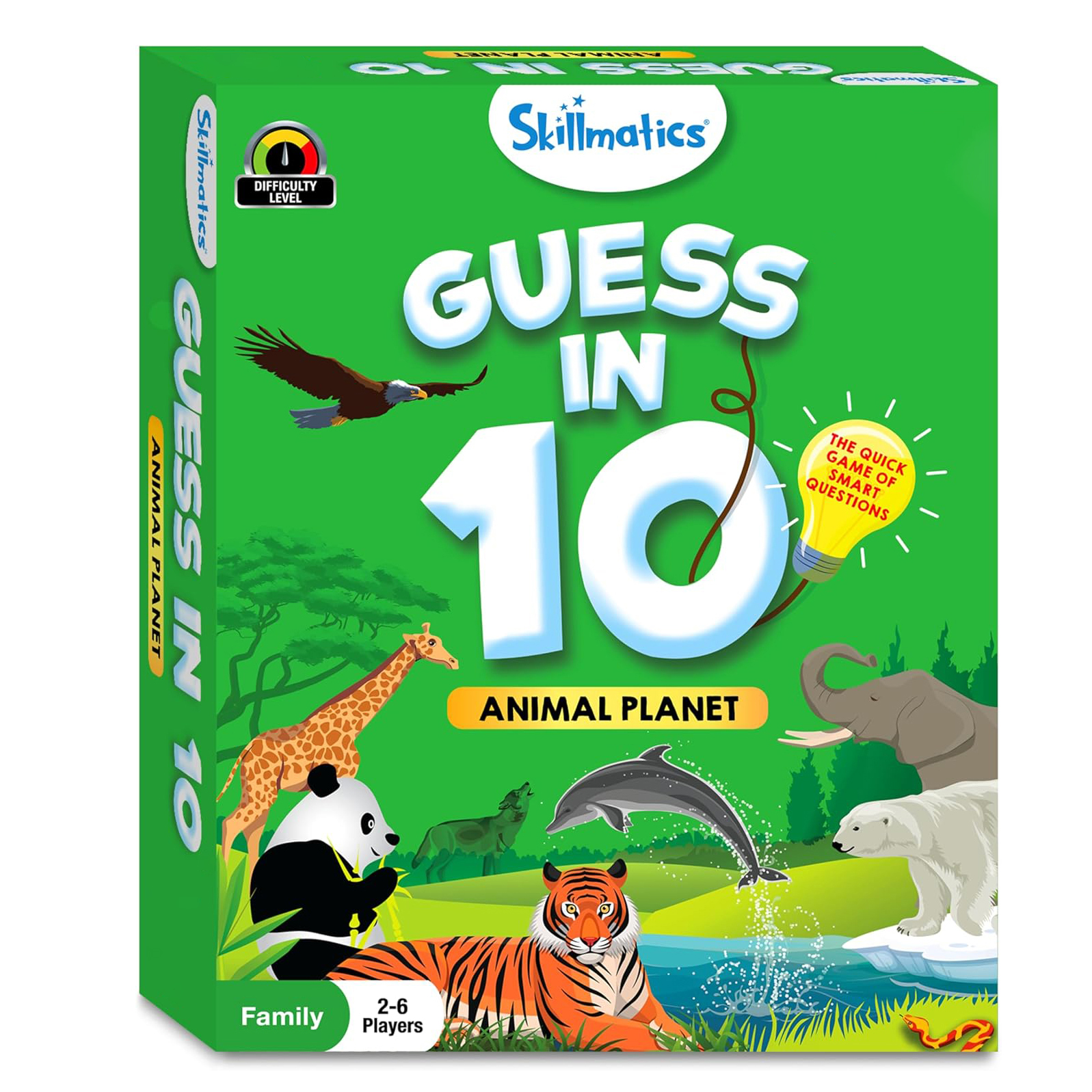 Guess the 10 Card Game - Animal Planet Game for Family Gatherings, Party Entertainment Game, Halloween & Christmas Gift