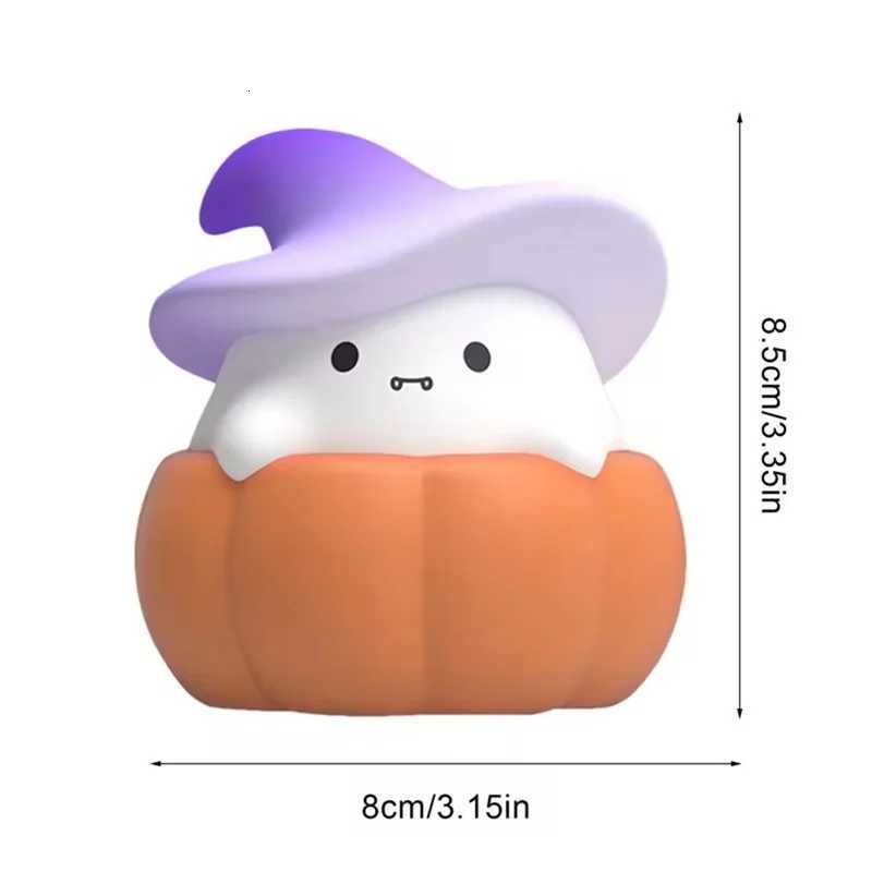 56X LED Pumpkin Ghost Silicone Lamp Silicone LED Light Nightlights USB Rechargeable Bedside Lamp For Offices Bedroom XJ250804