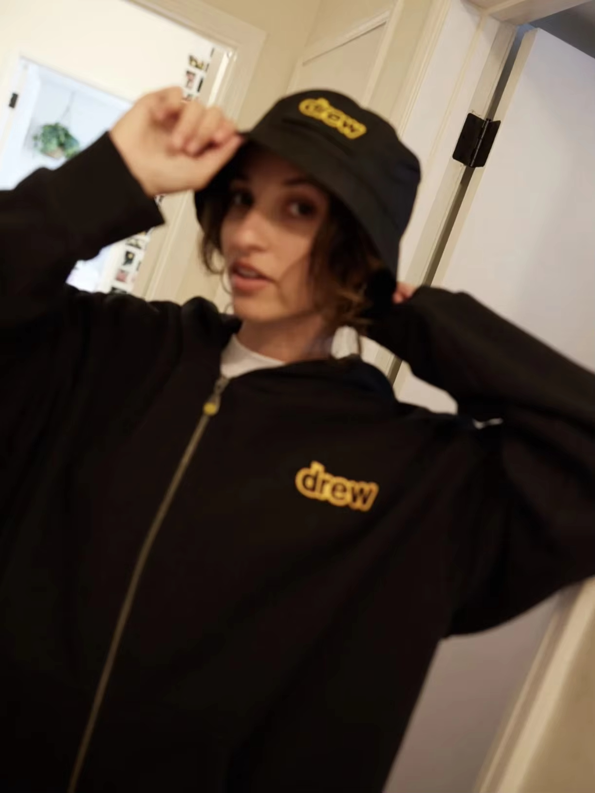 DREW HOUSE Men's Clothing Embroidery Printing logo autumn and winter designer American retro print loose Solid color Coat Jacket