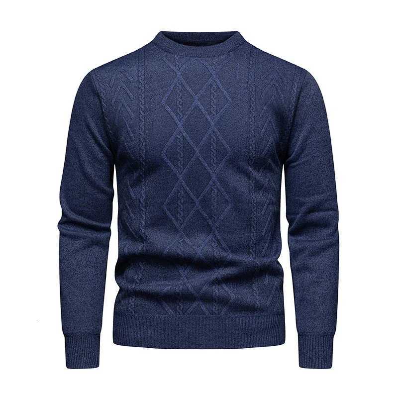 2025 New Mens Casual Sweater Round Neck Long SLeeve Knitted Sweater Pattern Fashion Versatile TopXJ250805