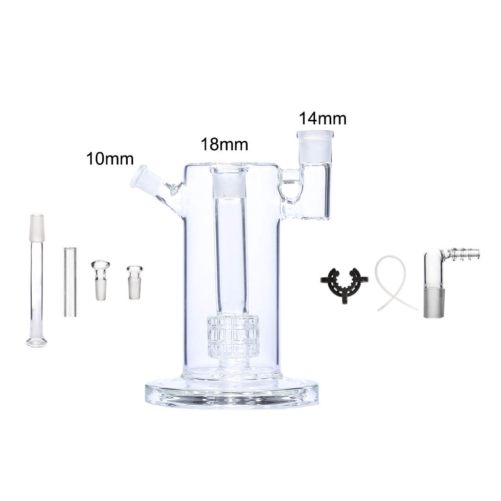 8 in 1 14mm 18mm Mobius Matrix Percolator Glass Bubbler Water Pipe Bong V2 Kit