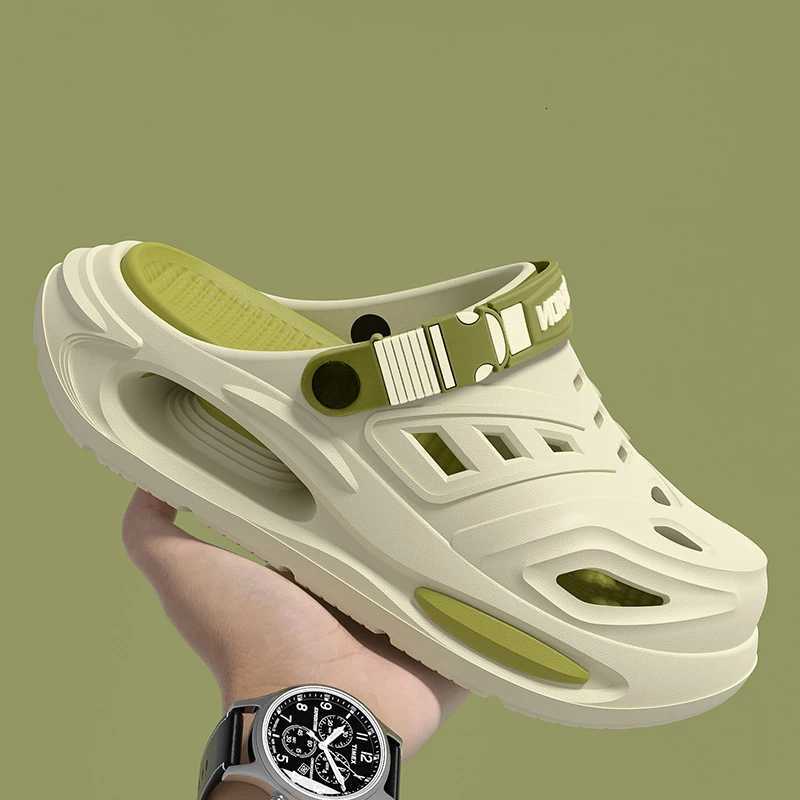 Smile Mens and Womens Cave Shoes Fashion Breathable Sandals with Removable Insoles Non-Slip Cushioned Thickened Soft Slippers W250805