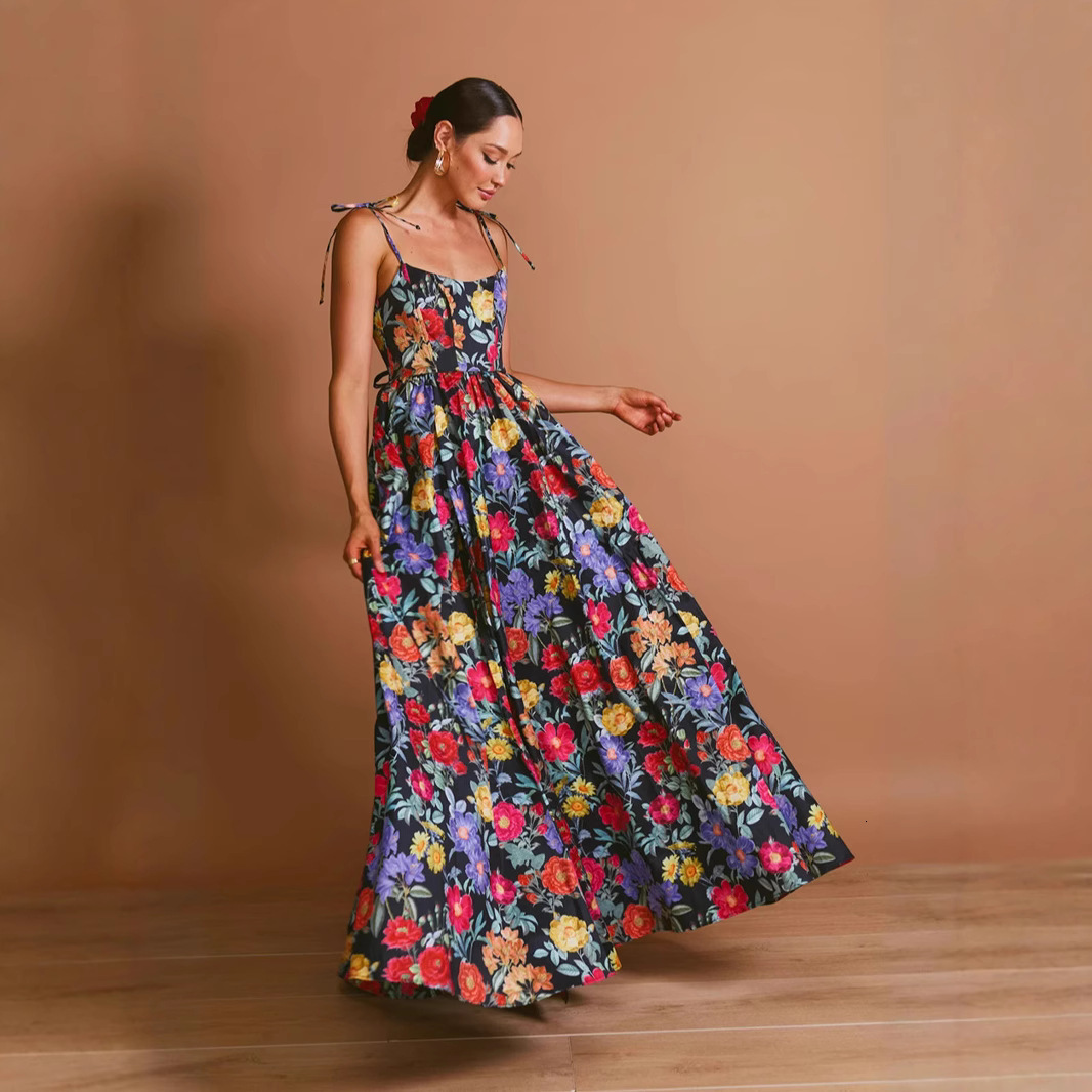 2025 New Spring/Summer European trend and American Women's S Fashion Transparent Hard Yarn Fairy Long Elegant Evening Dress New Designer Dress