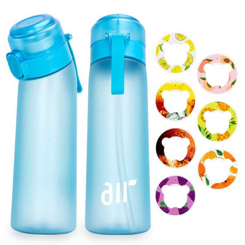 1pc Air Water Bottle With 1pc Random Bear Flavor Pods Portable Transparent Water Cup With Straw Leak Proof Outdoor Sports Cups S250804