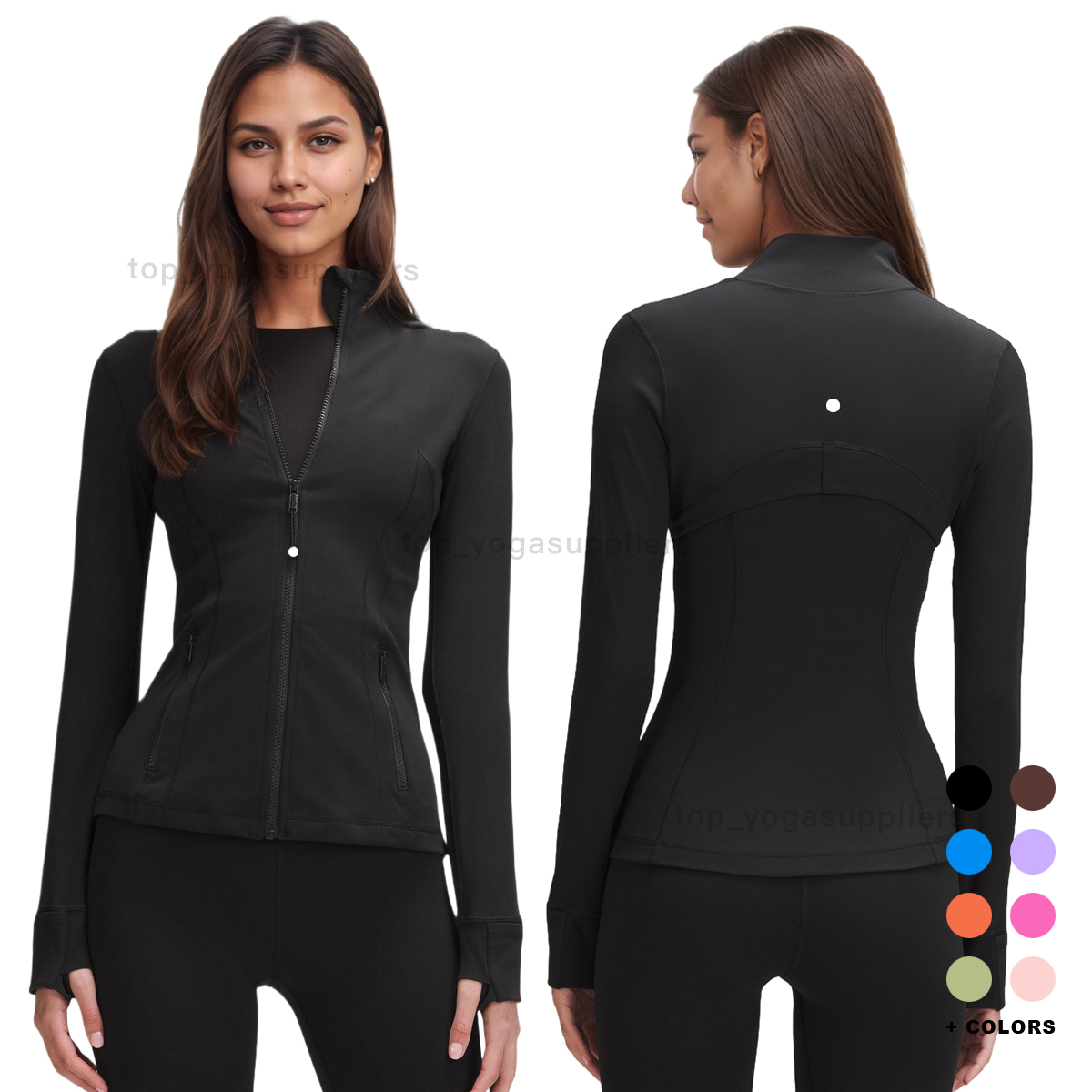 Women's Yoga Jackets | Quick-Dry Breathable, High-Quality Moisture-Wicking | Women's Tops | Tight-Fit Yoga Coats | Workouts Clothing | All-Season Yoga Outerwear | Yoga Sportswear