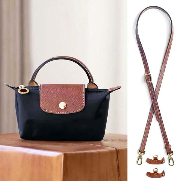 Long Designer Mini Hobos Short Handle Button Zipper Open and Close Recycled Canvas Patchwork Leather Trim Strap Lightweight Durable Clutch Crossbody B