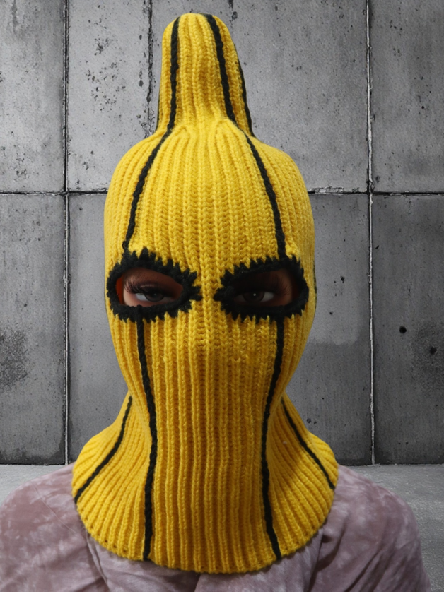 Beanie Skull Caps 2Pcs/Lot Autumn Winter Unisex Knitted Hat Adults Droopy Hat Handmade Bullhorn Quirky Personalized Adult Cap Christmas Gifts Eggplant