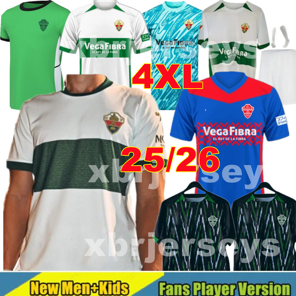 4XL 25 26 Elche CF soccer Jerseys Home Away LUCAS BENEDETTO PASTORE PERE MILLA IVAN MARCONE RODRIGUEZ FIDEL CALVO JOSAN Official Club 2025 2026 football shirt man kids