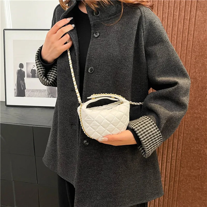 Crossbody Bag Womens Dumpling Bag High-end Niche Fashion Trend Diamond Embroidery Thread Chain Single Shoulder Womens Bag 250805