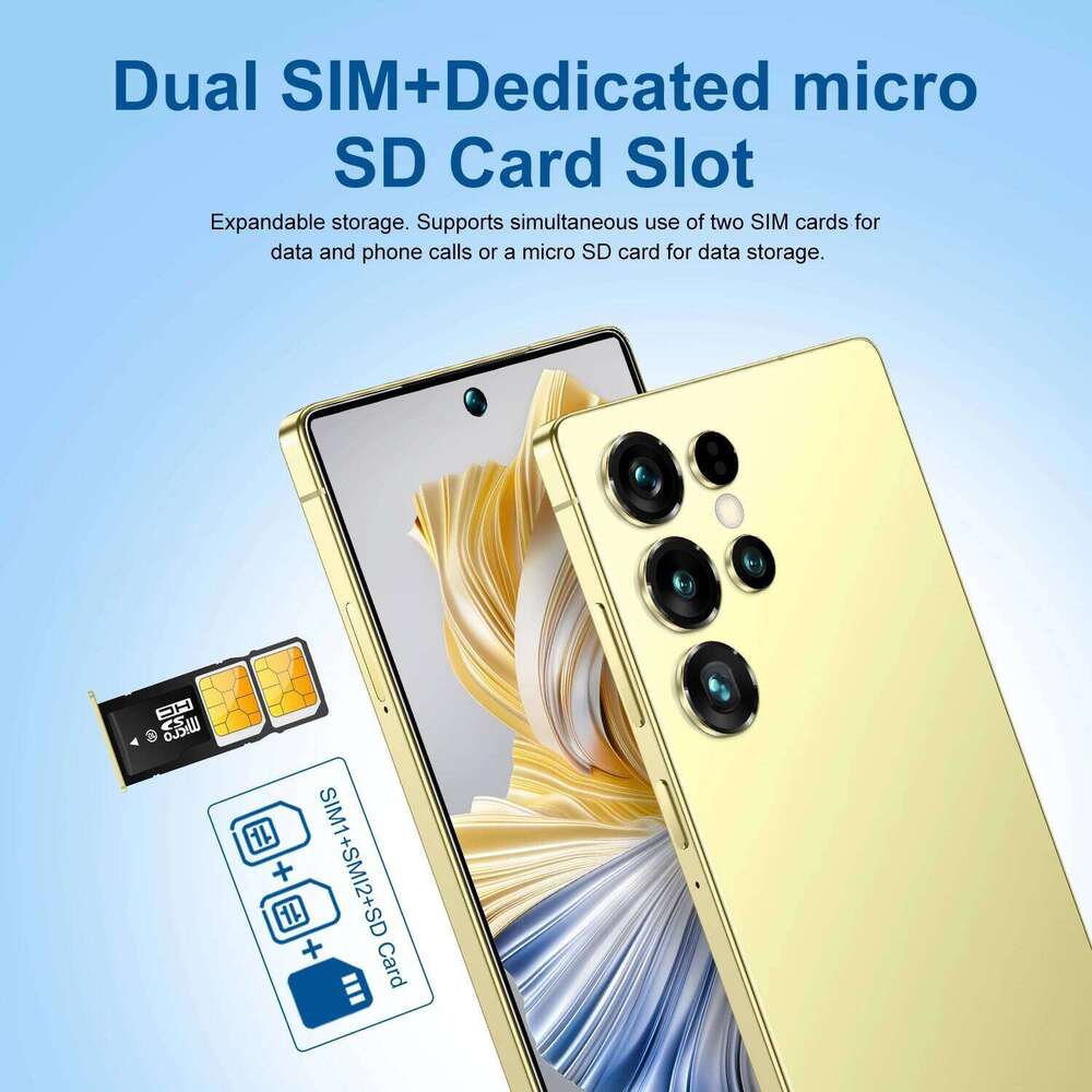 2025 HOT S26 Ultra 7.3HD Global Edition Original Smart Dual Card 7800mAh Battery Facial 5G card dual standby Android 14