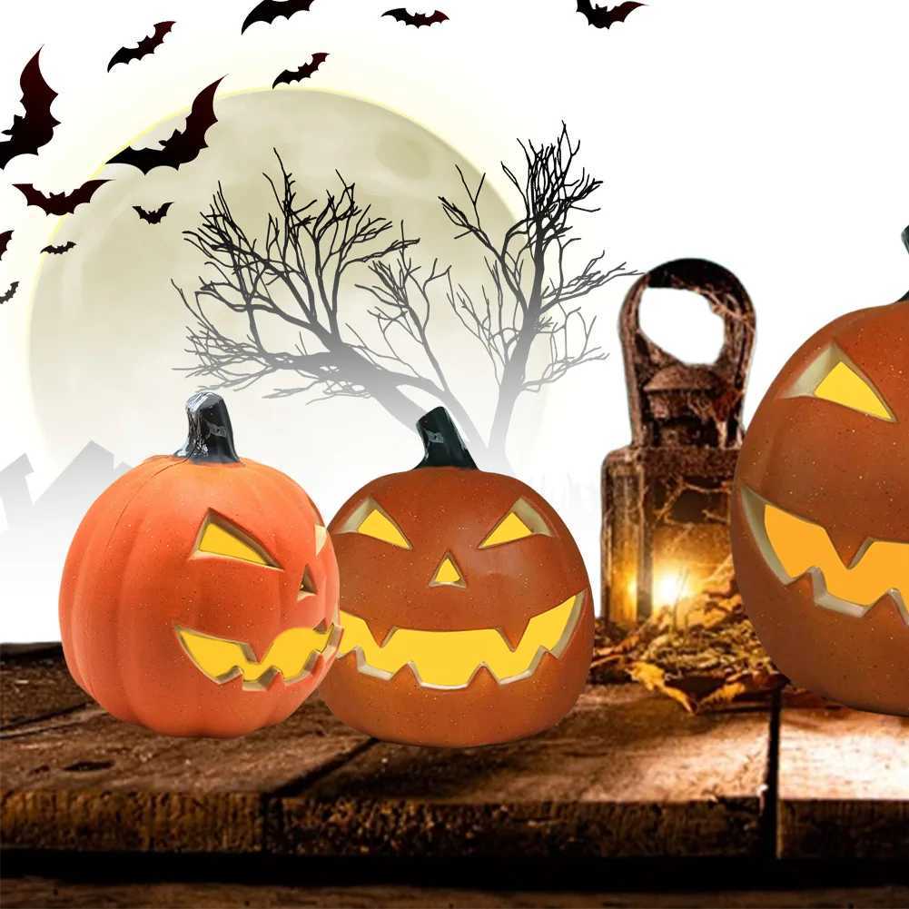 Halloween LED Pumpkin Lantern Decor Pumpkin Lamp Battery Operated Glowing Pumpkin Decor Jack O Lantern for Halloween Decorations XJ250804