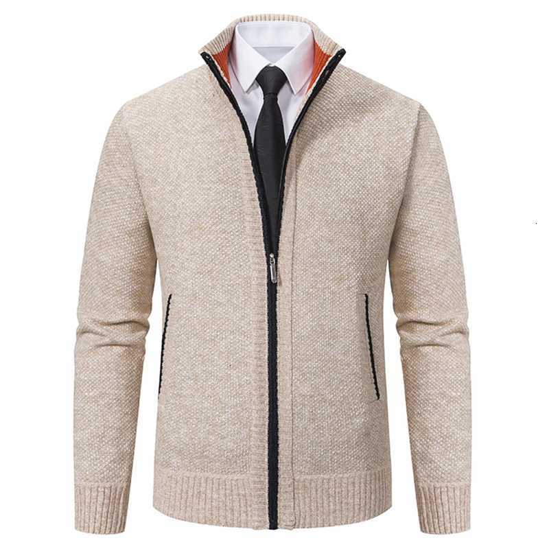 Vintage Knitted Cardigan Jacket Men Winter Casual Sweaters Long Sleeve Turn-down Collar Sweater Coats Autumn Fashion OuterwearXJ250805
