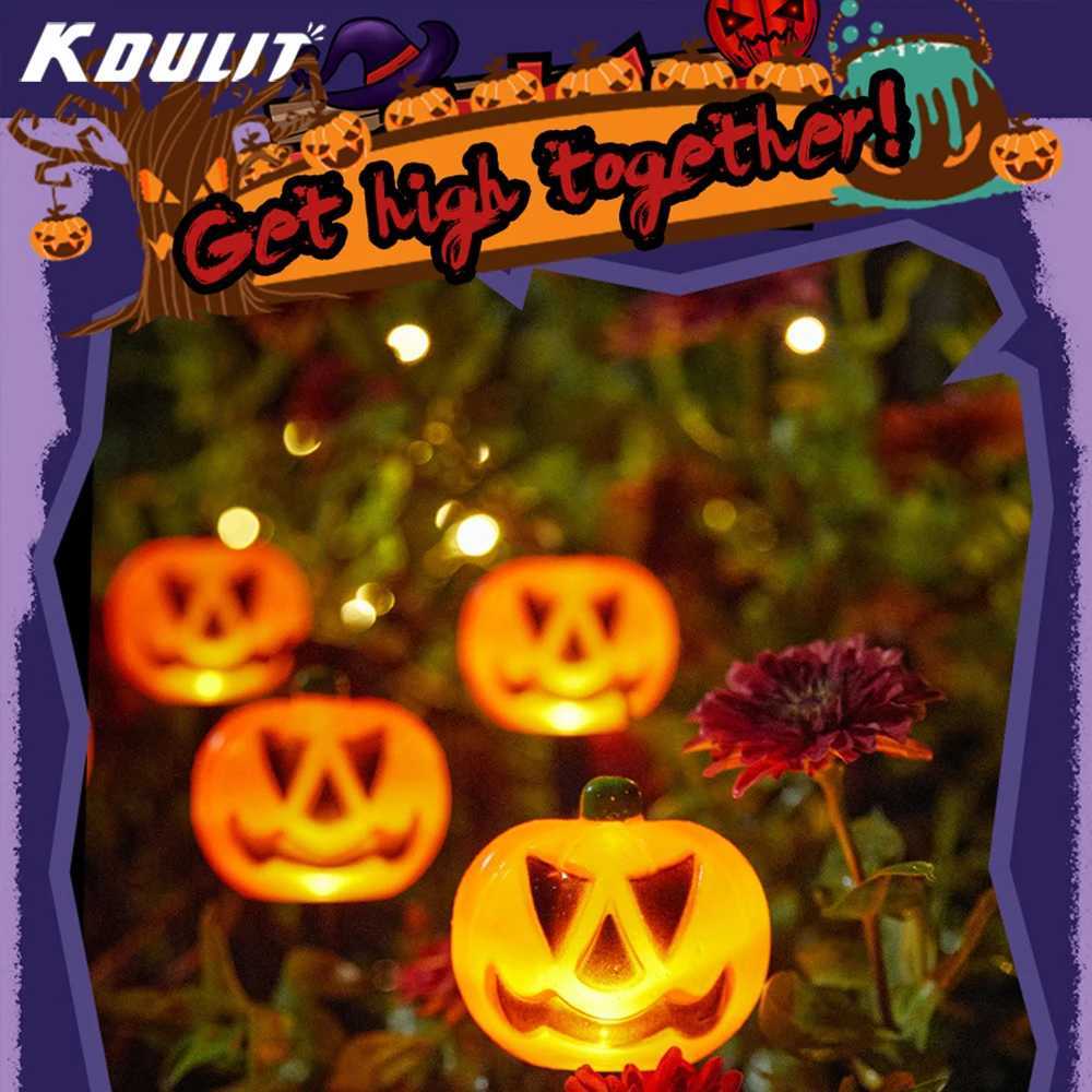 KDULIT Halloween Decor Pumpkin Lights Outdoor Spooky Ambience Lamps Halloween Yard Decorations for Haunted House Atmosphere XJ250804