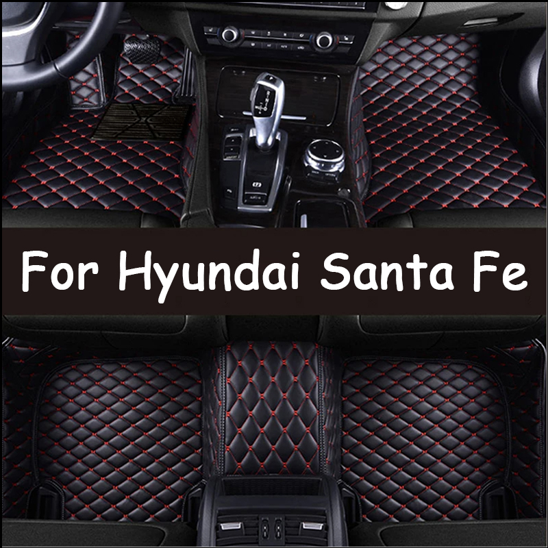 Custom Car Floor Mats For Hyundai Santa Fe SantaFe 2025 Auto Carpets Foot Coche Accessorie