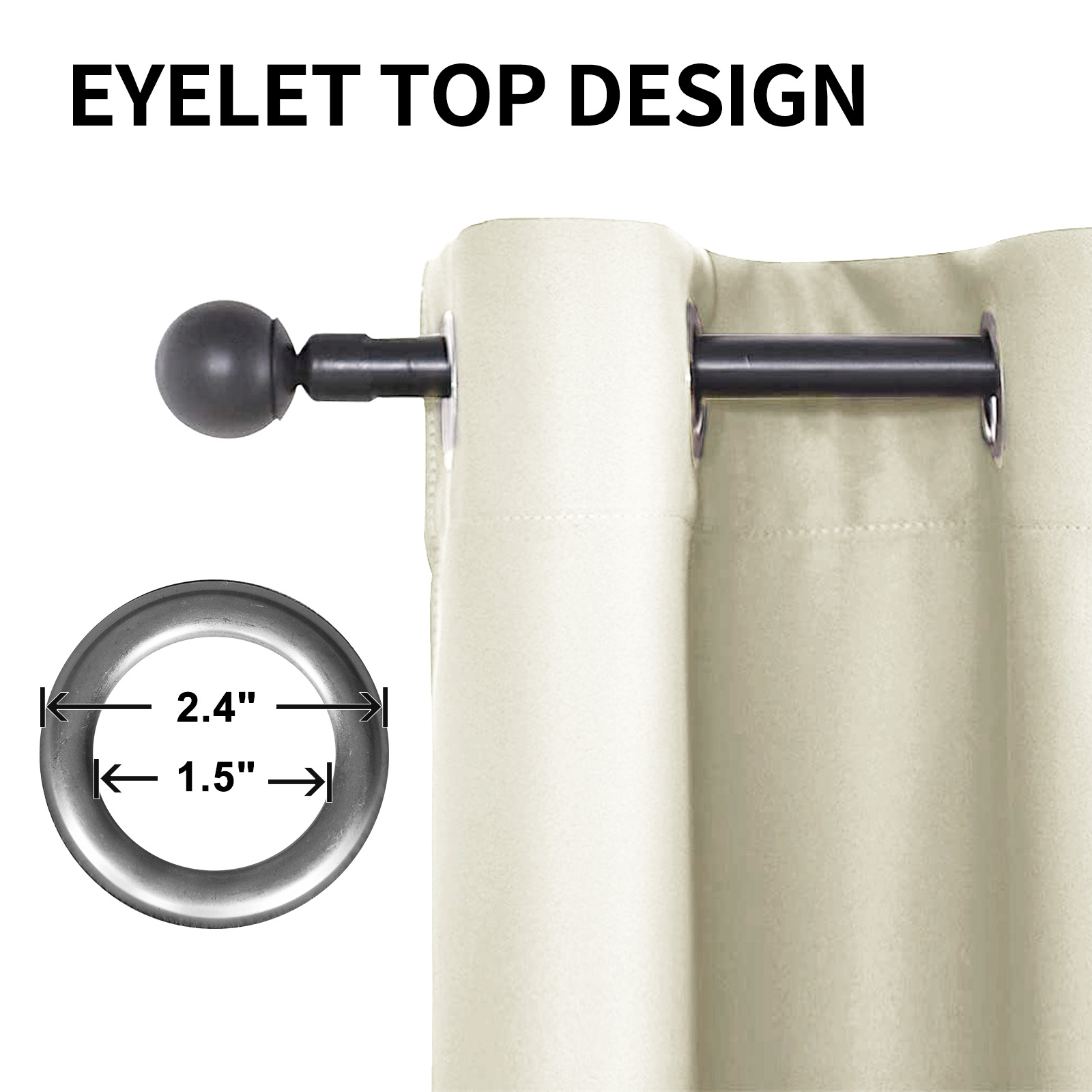 YL-36809 factory wholesale cross-border full blackout cloth solid color balcony sun protection heat insulation outdoor waterproof curtain