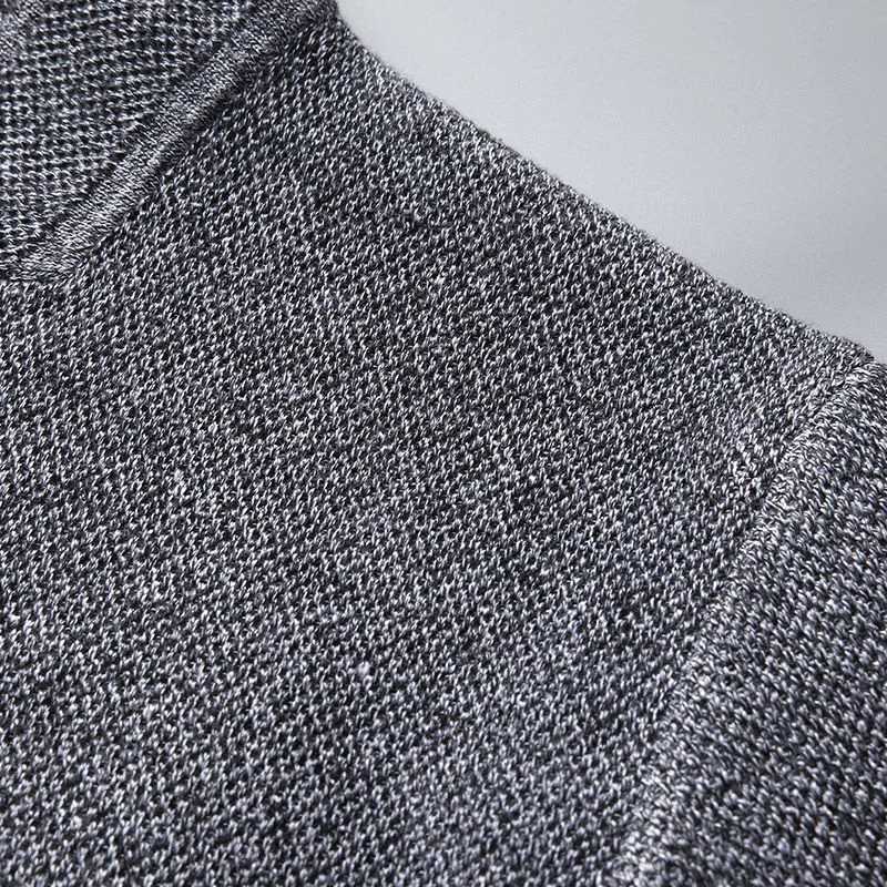 2025 Cardigan Jacket Men Solid Color Knitted Casual Stand Collar Slim Fit Cardigan Coat Mens Sweater Jacket Khaki Black Gray 4XL XJ250805