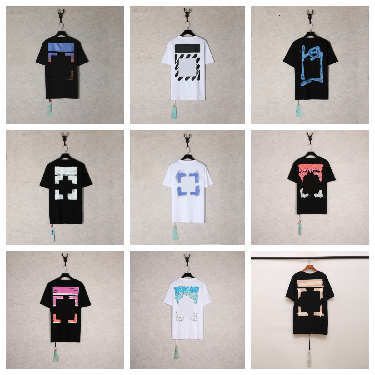 Designer Summer Men's T-shirt Round Neck Letter Graffiti Print Trendy Fashion Couple Tee