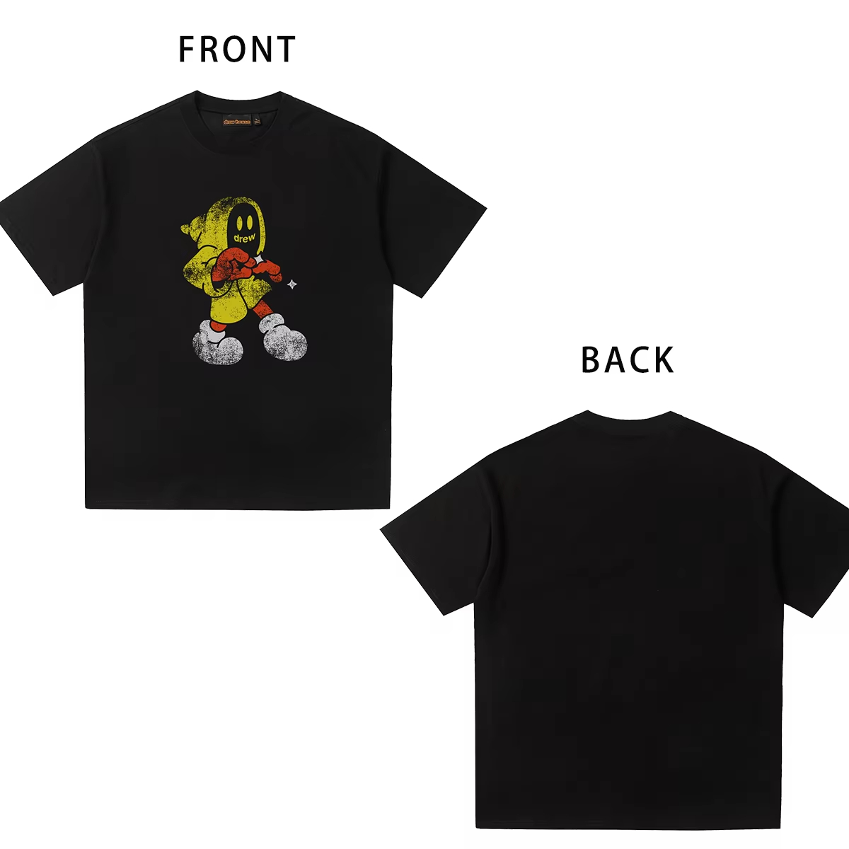 DREW HOUSE Designer luxury Hot Sale Mens Clothing multiple styles T shirt men's and women's printed loose short sleeve T-shirt