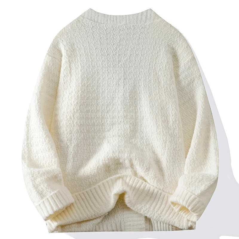 Casual Button Knit Cardigan Top Coat Streetwear Sweatshirt V Neck Pullover Fashion Jacket Knitwear Men Long Sleeve Shirt Sweater XJ250805