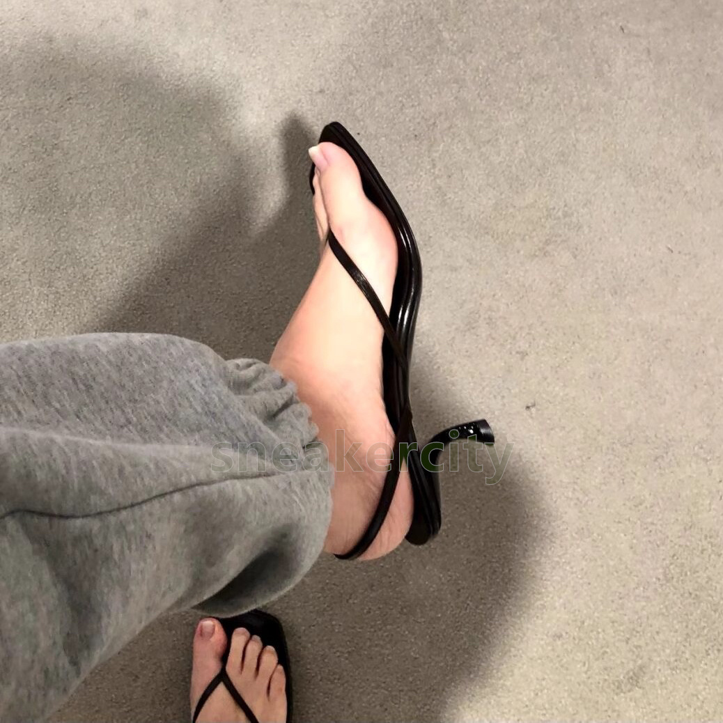 designer sandals women sandal kitten high heels summer lightweight fashion sandale elegant flip flops luxury womens shoes size 35-42