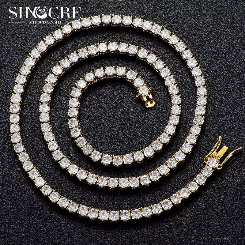 5mm Moissanite Tennis Chain Necklace Bracelets for Women Men