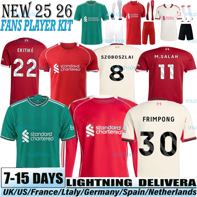 25 26 LFC soccer jerseys ALLISTER ALEXANDE R-ARNOL D LUIS DIAZ GAKPO DARWIN SZOBOSZLAI jersey 25 26 Home Away fans player Retro Football Shirt Tracksuit men kids kit