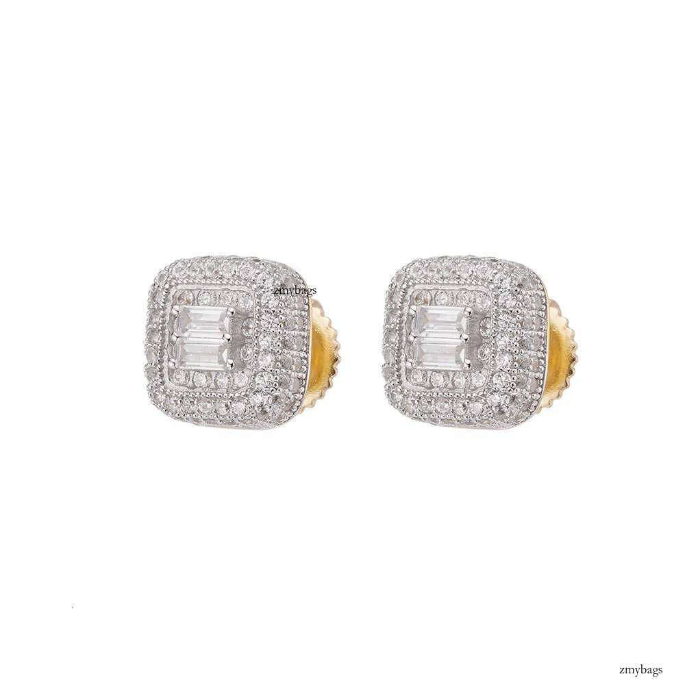 Fine Jewelry Screw Back Gra Certificated Iced Out Vvs Quality Sterg Sier Women Moissanite Stud Earring For Men