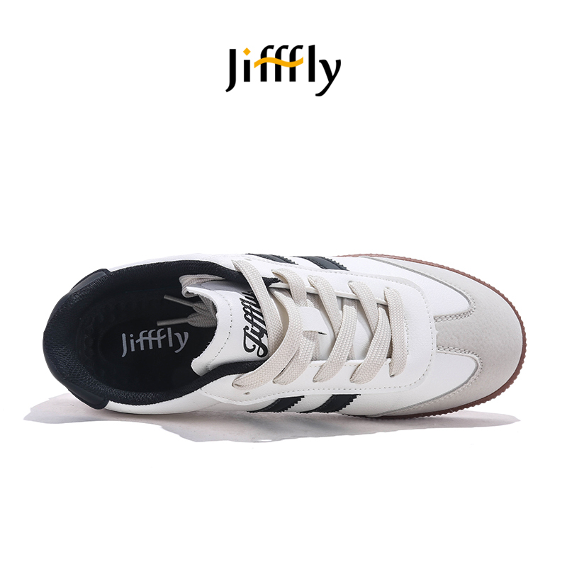 Jifffly sier German training shoes for men and women with thick soles for summer 2025, new retro classic versatile student sports