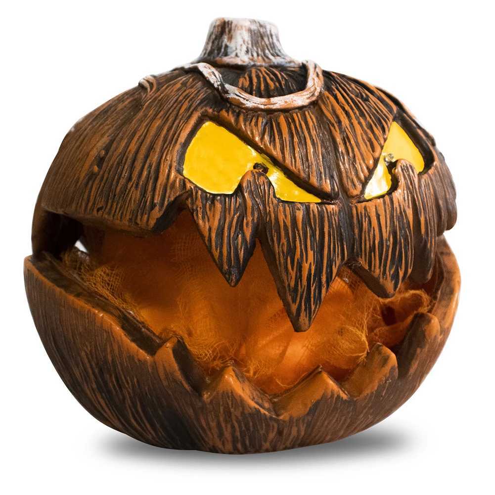 100pcs Halloween Decorations Unique LED Devil Pumpkin Lantern Halloween Evil Pumpkin Lamp for Haunted House Porch Yard Party Decor XJ250804