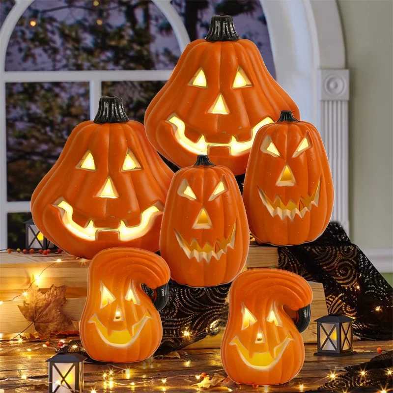 Halloween High Quality Pumpkin Lantern Hot Sale Halloween Decorations Plastic Decoration Pumpkin Lamp XJ250804