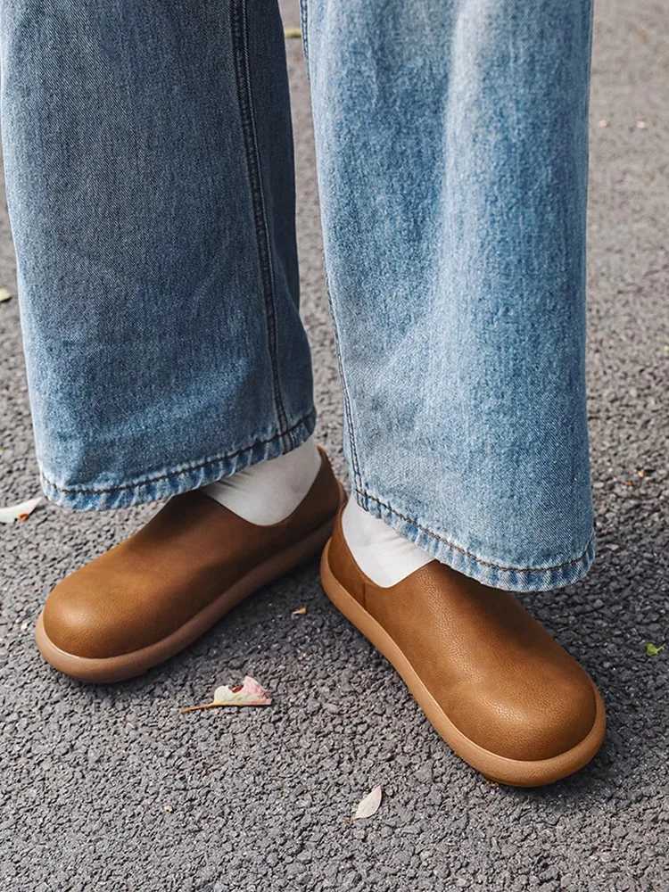 2025 New Style Mens Boken Baotou Cool Slippers High-End Lazy Mans One-Foot Half-Slippers Mens Outerwear Slippers W250805