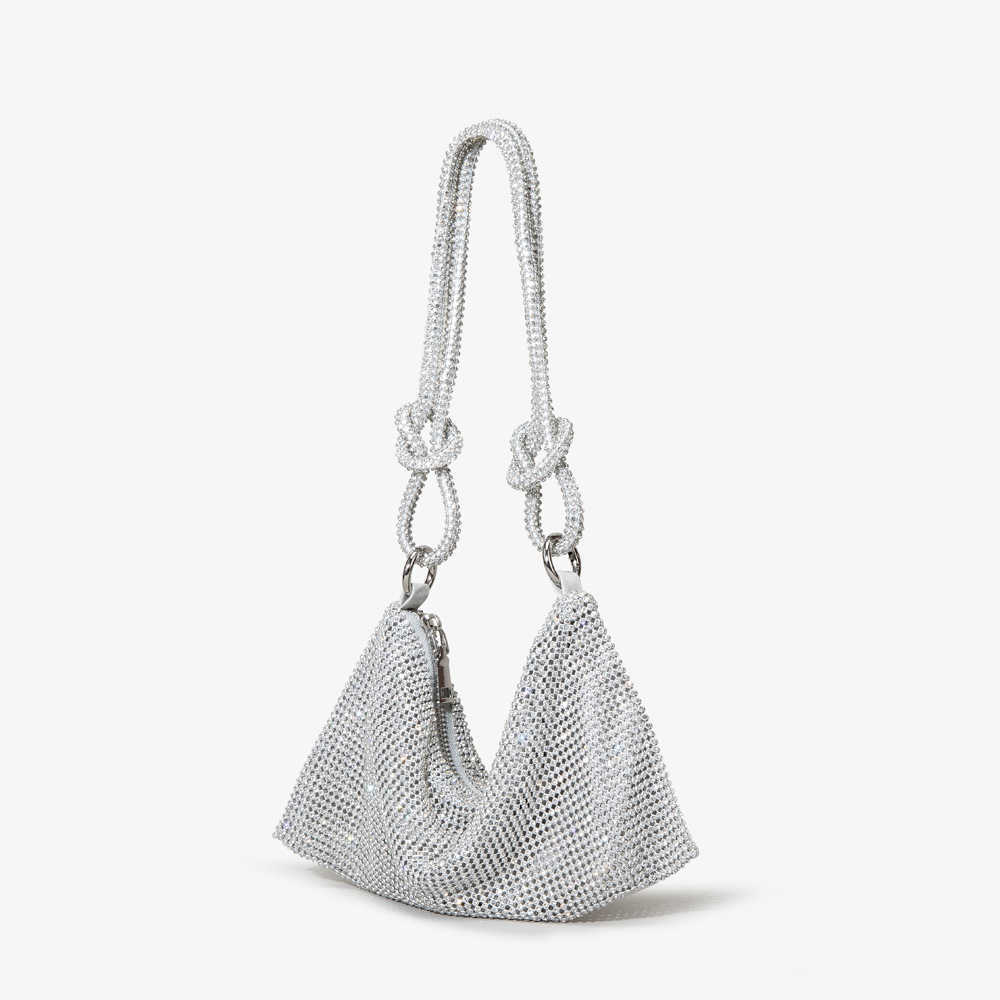 designer bag Shiny bag, handmade diamond inlaid bag, metal sequin, diamond filled bag, dumpling bag, underarm bag, high sense
