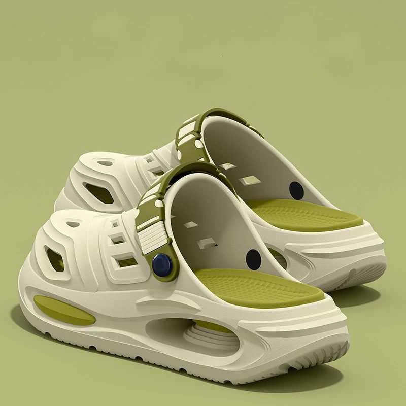 Smile Mens and Womens Cave Shoes Fashion Breathable Sandals with Removable Insoles Non-Slip Cushioned Thickened Soft Slippers W250805