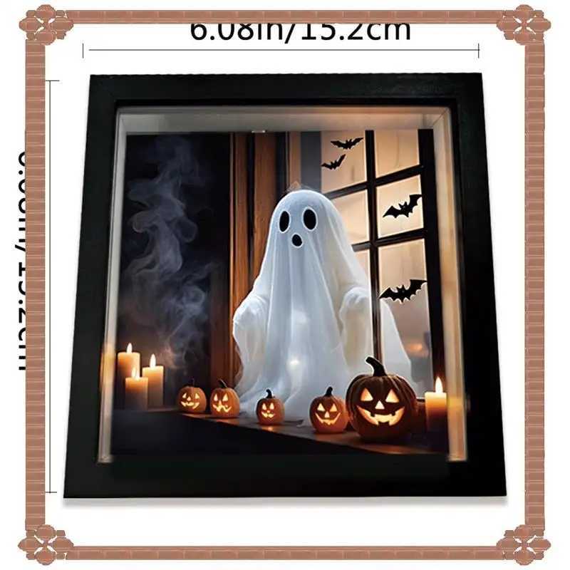 24-Hour Delivery Painting Night Light Ghost Emerging From Window Night Lamp For Halloween Home Decor Soft Eerie Glow XJ250804